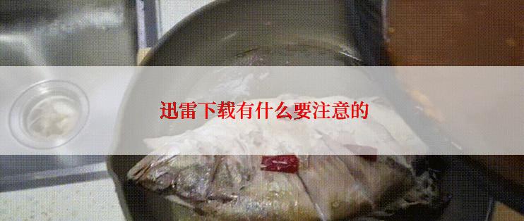  迅雷下载有什么要注意的