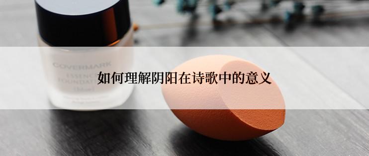 如何理解阴阳在诗歌中的意义