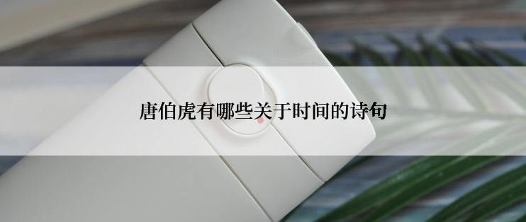 唐伯虎有哪些关于时间的诗句