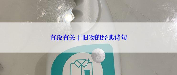 有没有关于旧物的经典诗句