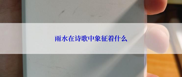 雨水在诗歌中象征着什么