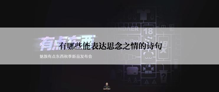  有哪些能表达思念之情的诗句