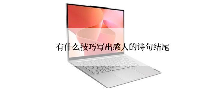  有什么技巧写出感人的诗句结尾