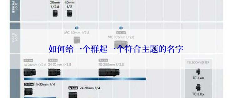 如何给一个群起一个符合主题的名字