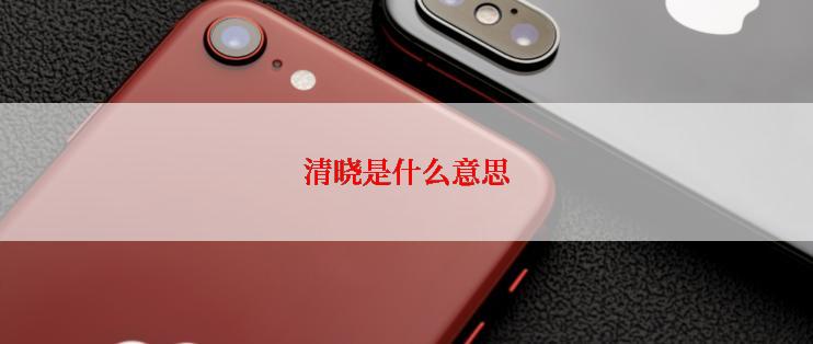 清晓是什么意思