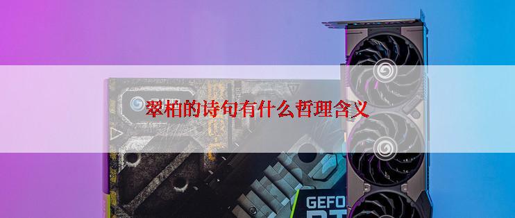 翠柏的诗句有什么哲理含义