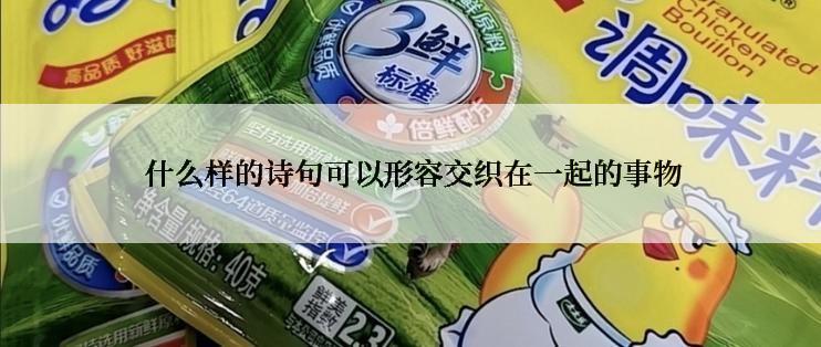  什么样的诗句可以形容交织在一起的事物