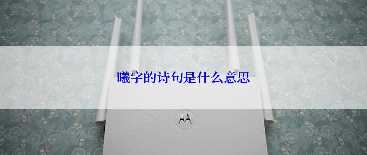 曦字的诗句是什么意思