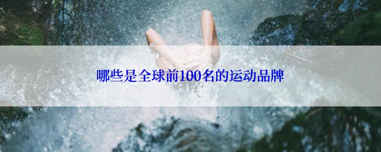 哪些是全球前100名的运动品牌