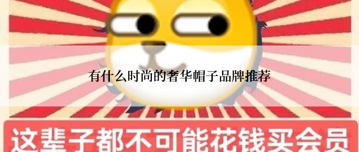 有什么时尚的奢华帽子品牌推荐