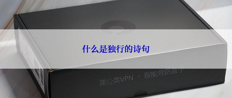 什么是独行的诗句