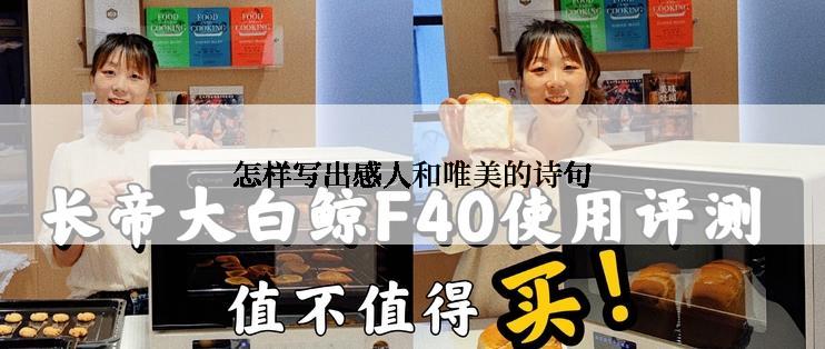 怎样写出感人和唯美的诗句