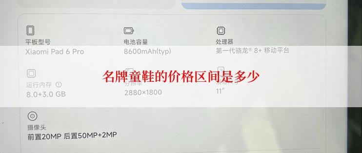 名牌童鞋的价格区间是多少