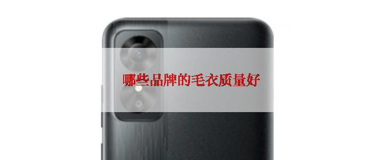  哪些品牌的毛衣质量好