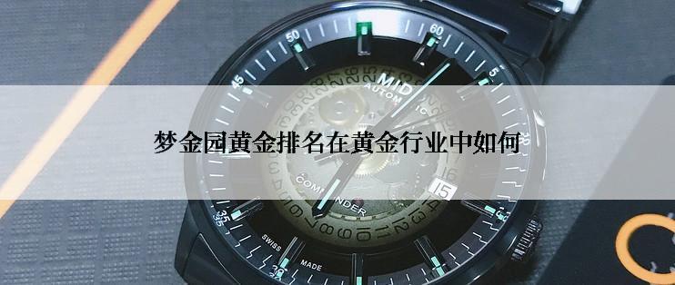 梦金园黄金排名在黄金行业中如何