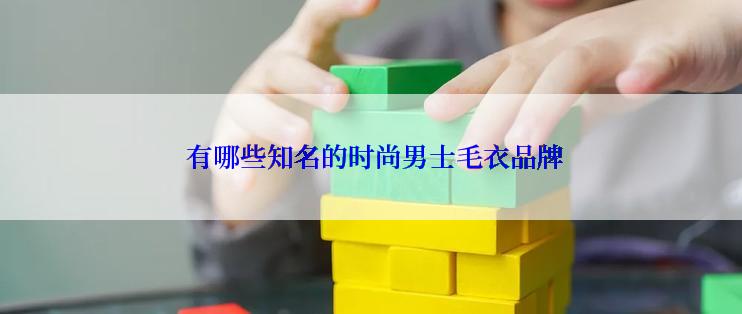  有哪些知名的时尚男士毛衣品牌