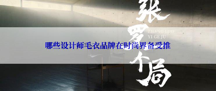 哪些设计师毛衣品牌在时尚界备受推