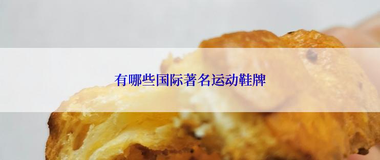 有哪些国际著名运动鞋牌