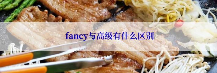  fancy与高级有什么区别