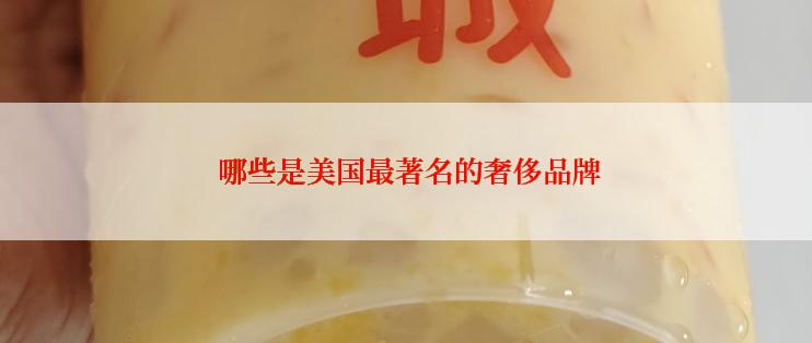  哪些是美国最著名的奢侈品牌