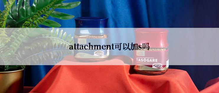 attachment可以加s吗