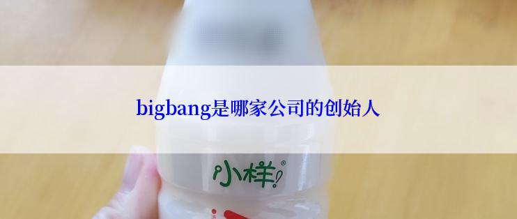 bigbang是哪家公司的创始人