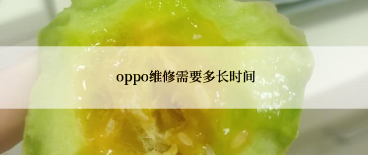  oppo维修需要多长时间