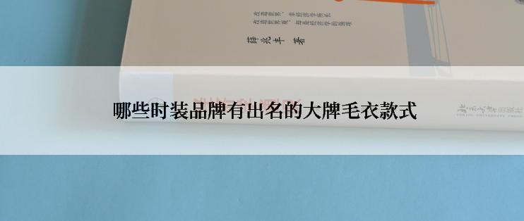  哪些时装品牌有出名的大牌毛衣款式