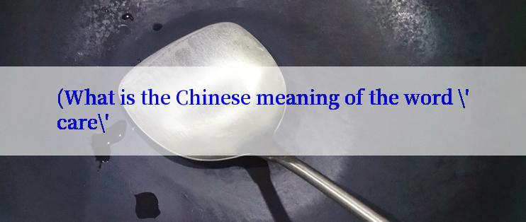 (What is the Chinese meaning of the word \'care\'