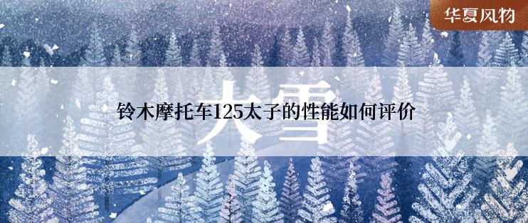  铃木摩托车125太子的性能如何评价