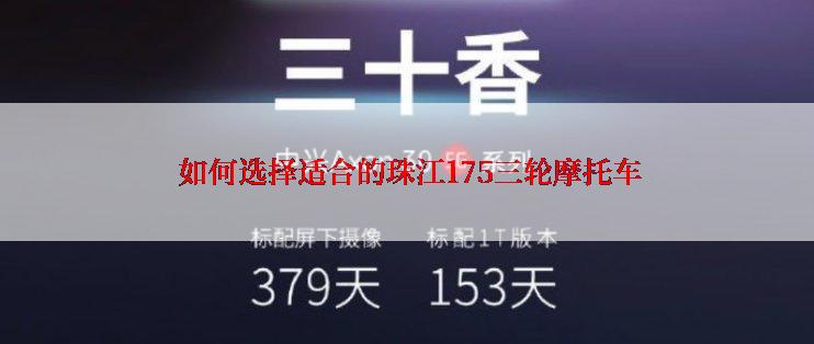  如何选择适合的珠江175三轮摩托车