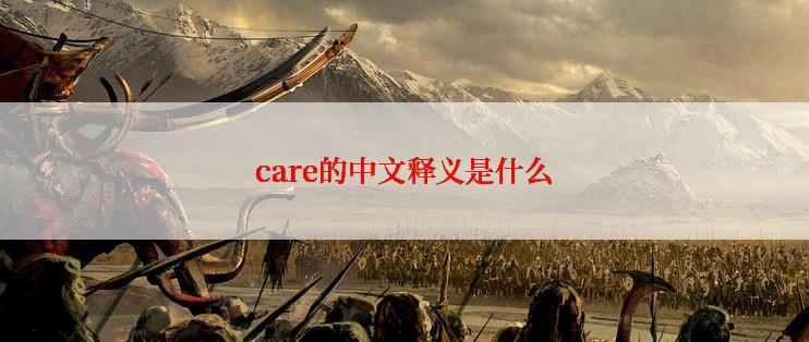 care的中文释义是什么