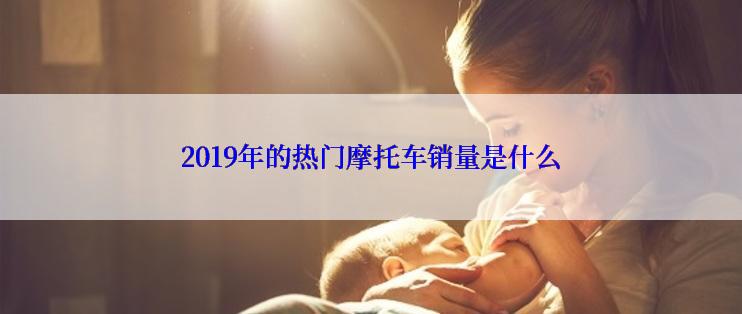 2019年的热门摩托车销量是什么