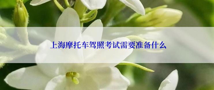  上海摩托车驾照考试需要准备什么