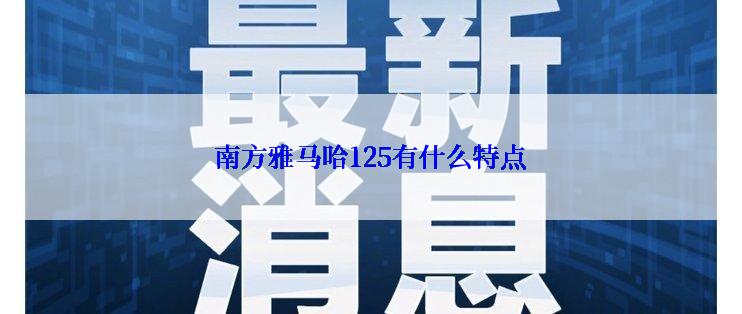 南方雅马哈125有什么特点