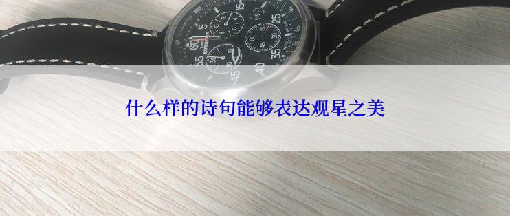 什么样的诗句能够表达观星之美