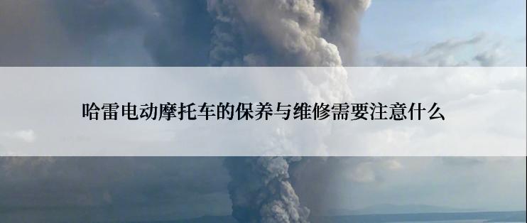 哈雷电动摩托车的保养与维修需要注意什么