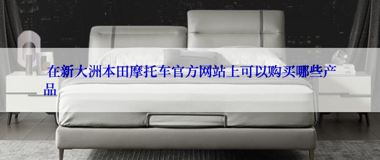  在新大洲本田摩托车官方网站上可以购买哪些产品