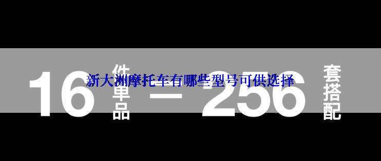 新大洲摩托车有哪些型号可供选择