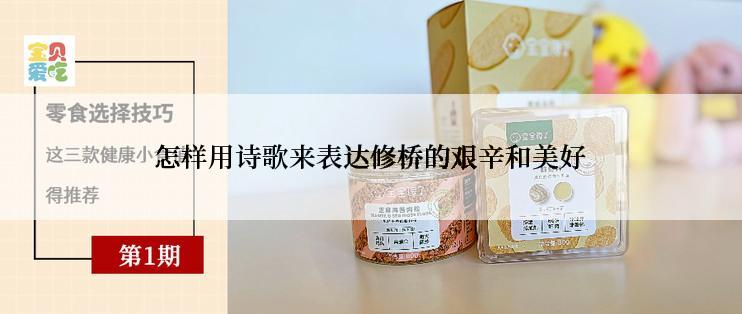 怎样用诗歌来表达修桥的艰辛和美好