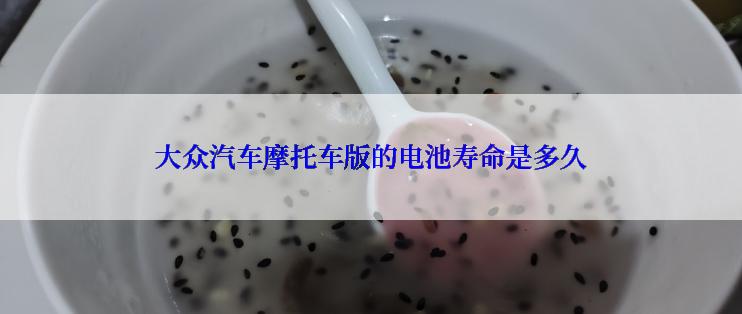 大众汽车摩托车版的电池寿命是多久