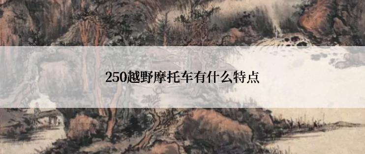 250越野摩托车有什么特点