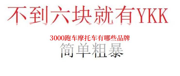 3000跑车摩托车有哪些品牌