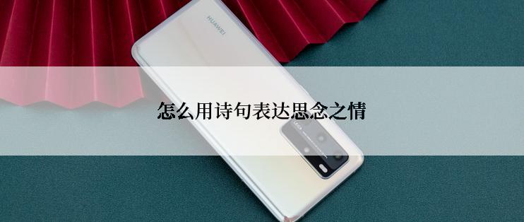 怎么用诗句表达思念之情