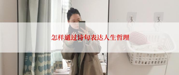  怎样通过诗句表达人生哲理